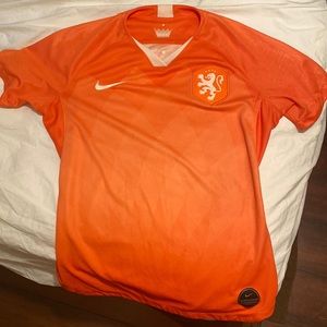 Netherlands womens soccer national team home jersey